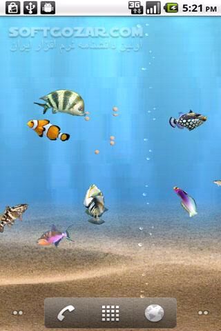 دانلود aniPet Aquarium Live Wallpaper 2.5.2 for Android +2.1 - دانلود ماهیهای دریا برای اندروید - سافت گذر