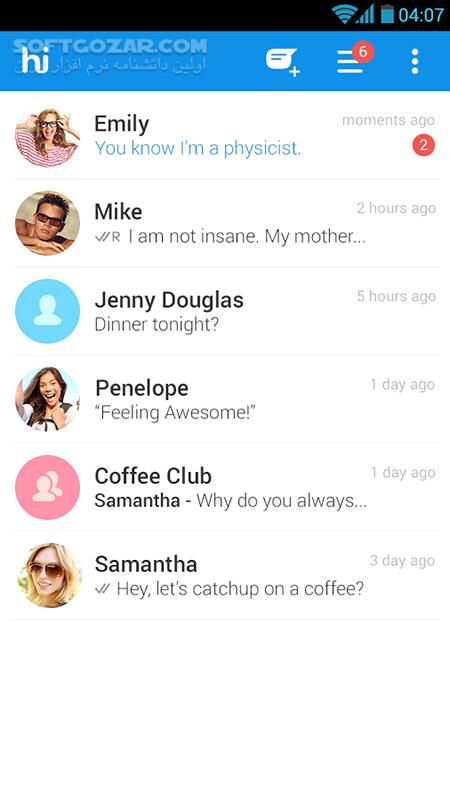 دانلود Hike messenger 6.3.40 for Android +4.0 - دانلود مسنجر هایک برای اندروید - سافت گذر