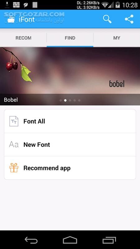 دانلود iFont 5.9.8.8 for Android +2.3 - دانلود فونت برای اندروید - سافت گذر