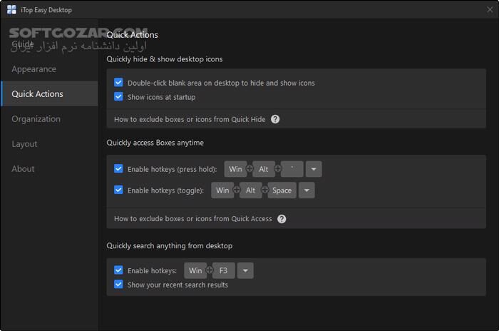 دانلود iTop Easy Desktop 3.2.1.147 - دانلود مرتب کردن دسکتاپ ویندوز - سافت گذر