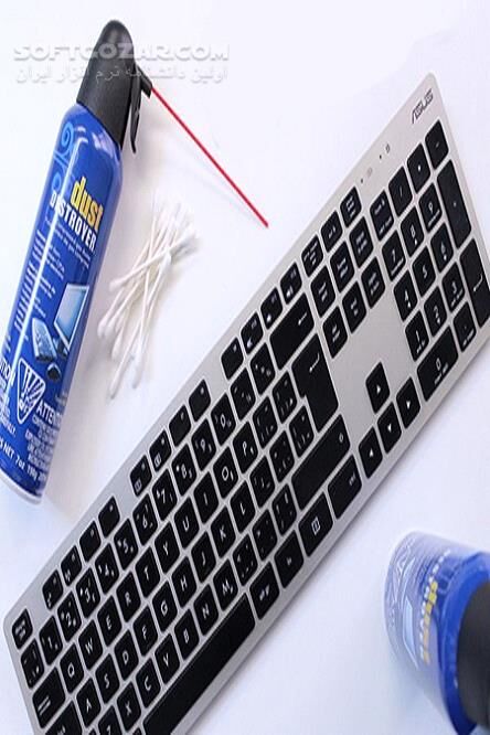 دانلود به راحتی صفحه کلید خود را تمیز کنید - دانلود کتاب فرآیند تمیز کردن و رفع کثیفی کیبورد - سافت گذر