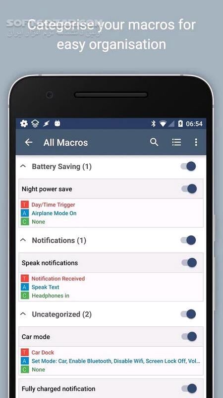 دانلود MacroDroid – Device Automation Pro 5.59.12 For Android +5.0 - دانلود ماکرودروید برای اندروید - سافت گذر