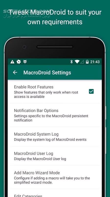 دانلود MacroDroid – Device Automation Pro 5.59.12 For Android +5.0 - دانلود ماکرودروید برای اندروید - سافت گذر