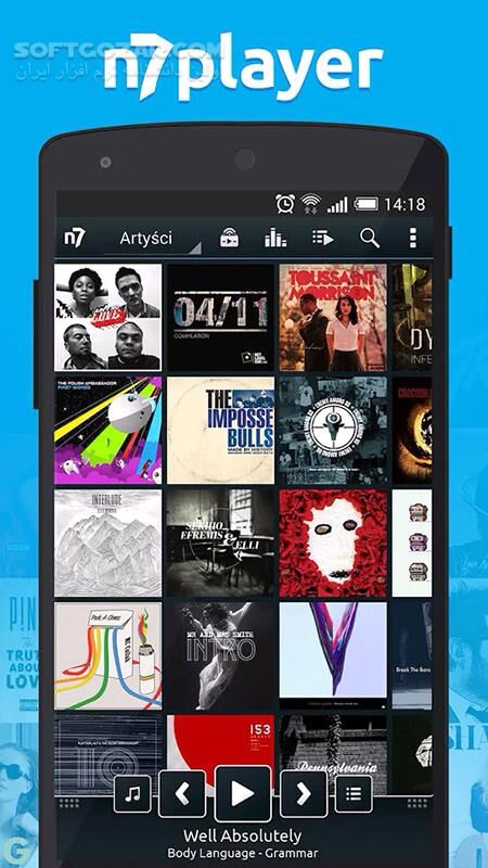 دانلود n7player Music Player Premium 3.1.2 for Android +4.1 - دانلود پلیر صوتی ان7 برای اندروید - سافت گذر