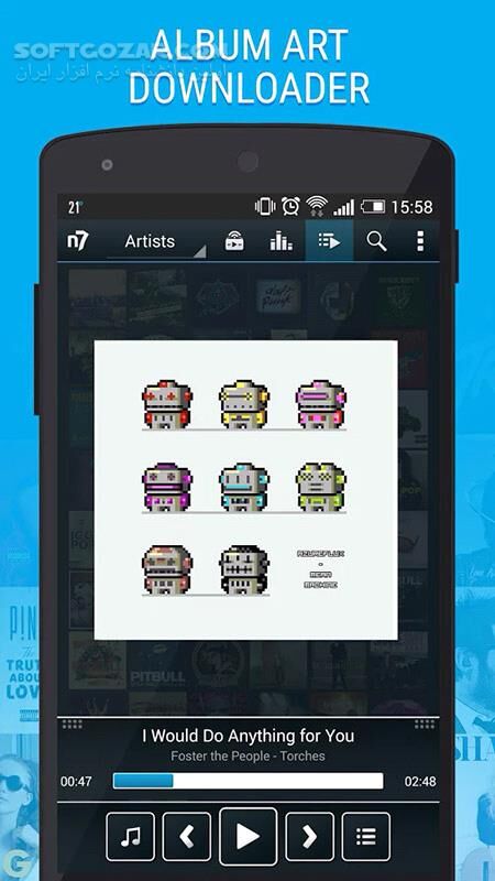 دانلود n7player Music Player Premium 3.1.2 for Android +4.1 - دانلود پلیر صوتی ان7 برای اندروید - سافت گذر