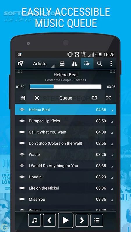 دانلود n7player Music Player Premium 3.1.2 for Android +4.1 - دانلود پلیر صوتی ان7 برای اندروید - سافت گذر
