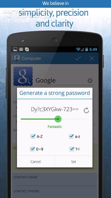 دانلود oneSafe 2.0.3 for Android +4.4 - دانلود مدیریت رمز های عبور و کارت های اعتباری برای اندروید - سافت گذر