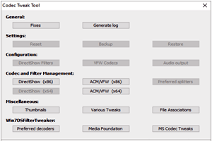 دانلود K-Lite Codec Tweak Tool 6.7.5