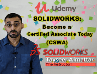 دانلود Udemy - SOLIDWORKS: Become a Certified Associate Today (CSWA)